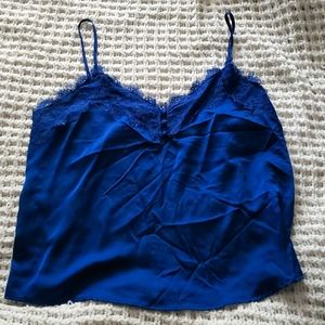 Abercrombie & Fitch Satin Blue Cami